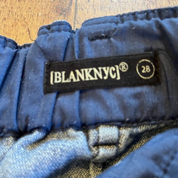 Blank NYC Wide Leg Jeans Crop Paperbag Waist Size 28 Pleated - Picture 7 of 7